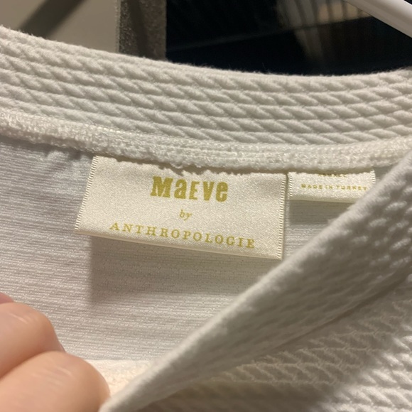 Maeve Anthropology White Sweater - Picture 2 of 2